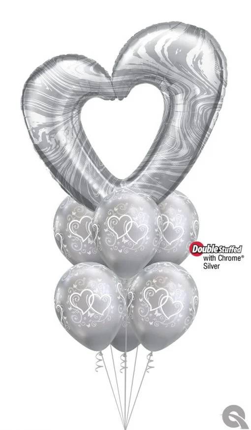 Bouquet 1676 Monochrome & Magical Qualatex #23181 37200-6 58270-6