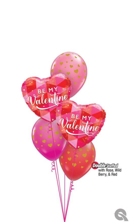 Bouquet 1680 Won't You Be Mine? Qualatex #24784-2 85706-3 43791 43790 25572