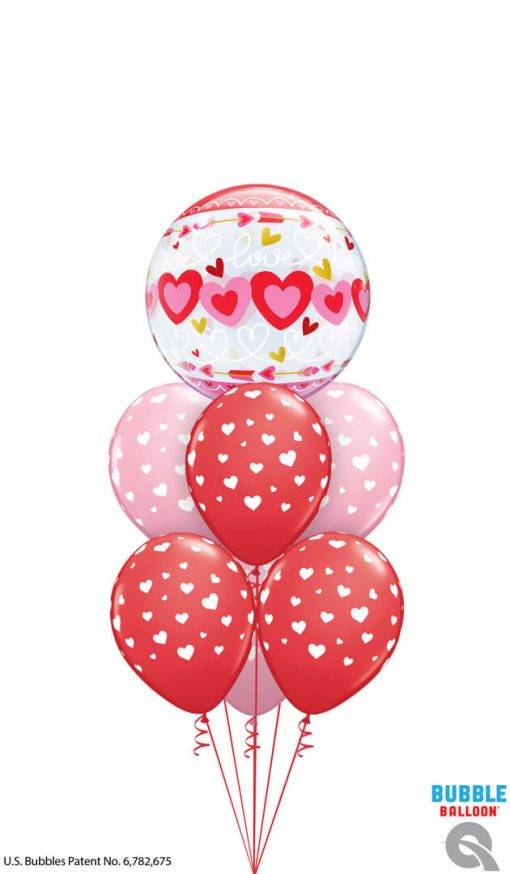Bouquet 1690 Love is lovely! Qualatex #24076 85713-6