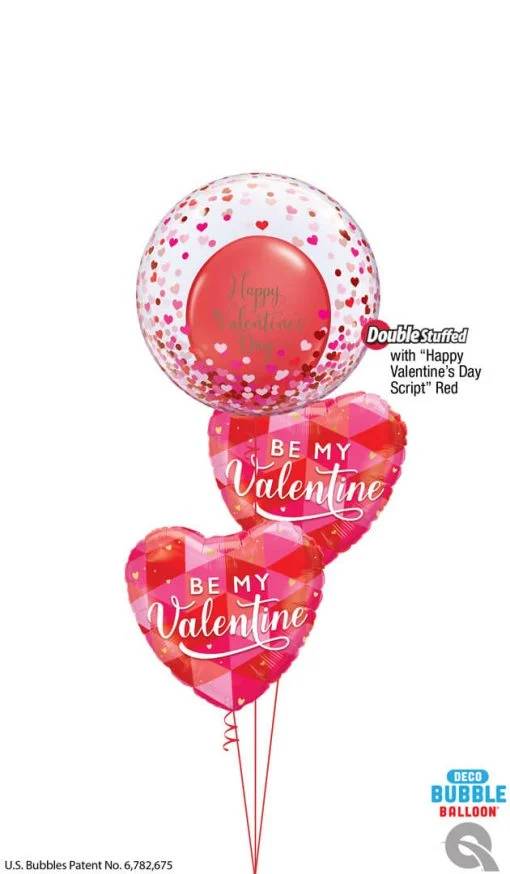 Bouquet 1693 Be mine? Qualatex #16579 24784-2 48203