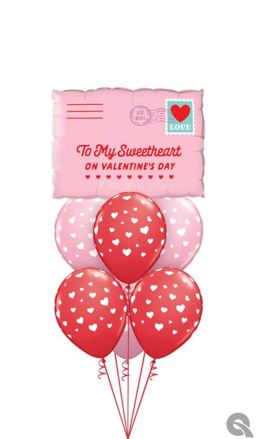 Bouquet 1704 Love Conquers Distance Qualatex #21085 79951-6