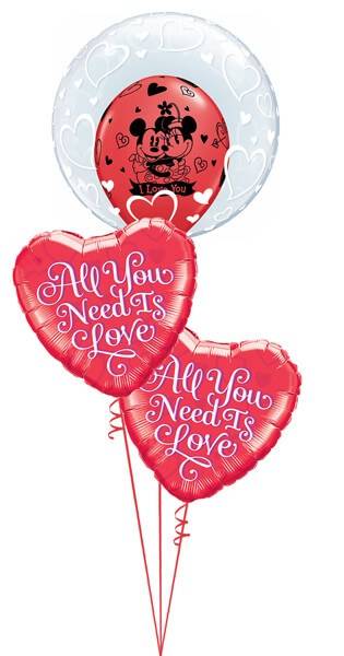 Bouquet 511 Deco Bubble – Stylish Hearts Qualatex #29505 21827-2
