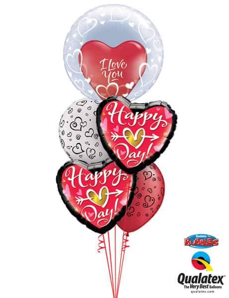 Bouquet 676 Happy Heart Day #29505 29005 21630 76877