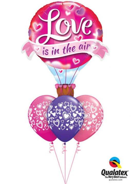 Bouquet 825 Purple Violet, Rose, & Wild Berry Love Balloon Qualatex # 78529 11510-3