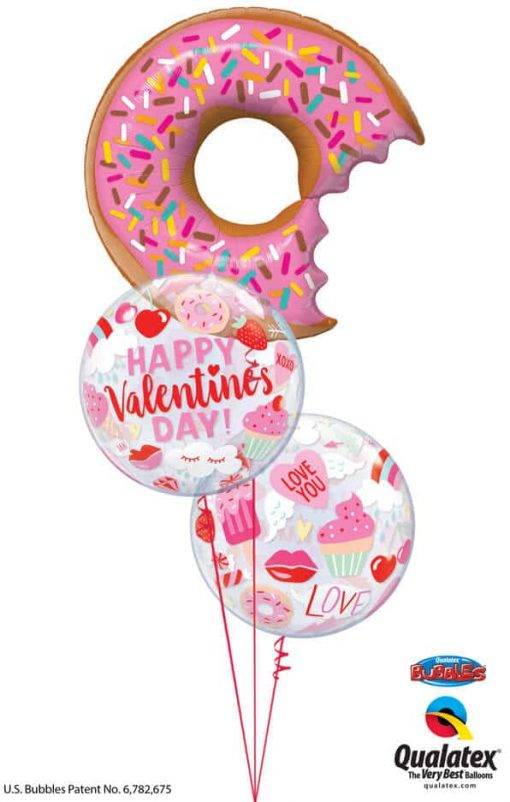 Bouquet 844 My Smile Begins With You…and a Donut!Qualatex #57357 97137-2