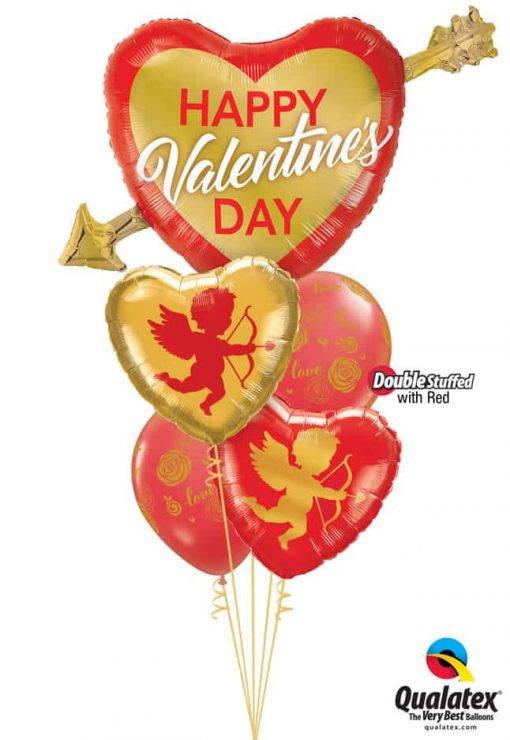 Bouquet 847 From My Heart to Yours Qualatex #97212 97152-2 57056-2 43790-2