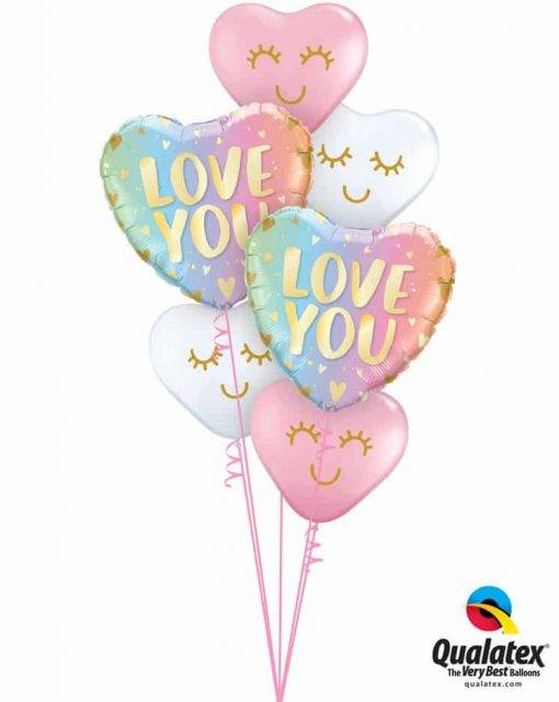 Bouquet 869 Hello, Love! Qualatex #97433-2 97147-4