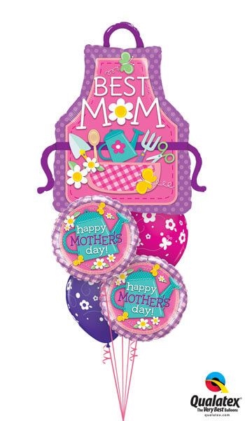 Bouquet 261 BestM(Daisy)M Apron Qualatex #23836 24047-2 47678-2