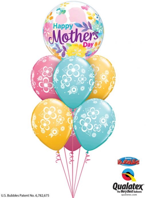 Bukiet 909 Hugs and Flowers Mother's Day Qualatex #55581 48370-6