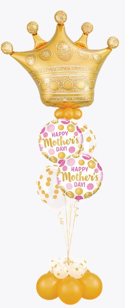 Bukiet 943 Royal Mother's Day Treatment Qualatex #49343 55830-2 56895-4 43749-4