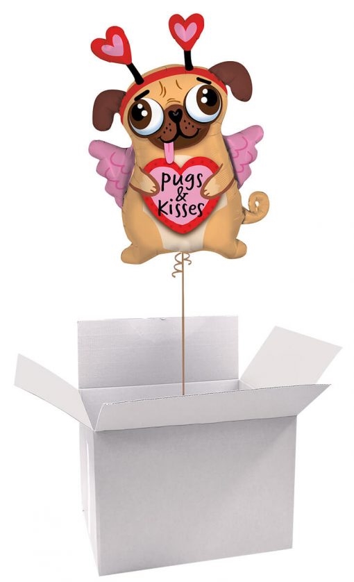 36 / 91cm Classic Balloon Parcel with Animal with Large Foil Balloon