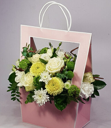 A message of love - a bag of flowers in a spring mood