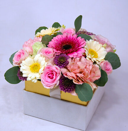 Trust us - flower box in pink (S)