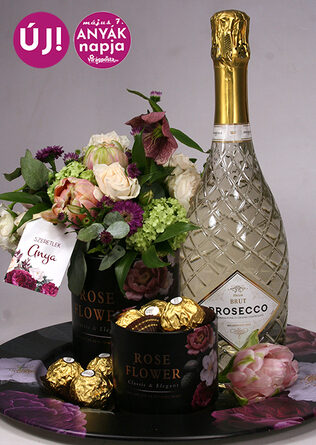 I'll bring you... - Flower plate with Prosecco and Ferrero