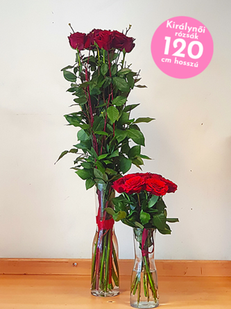 Queen of my heart - scepter bouquet with 120cm Ecuadorian rose XXL
