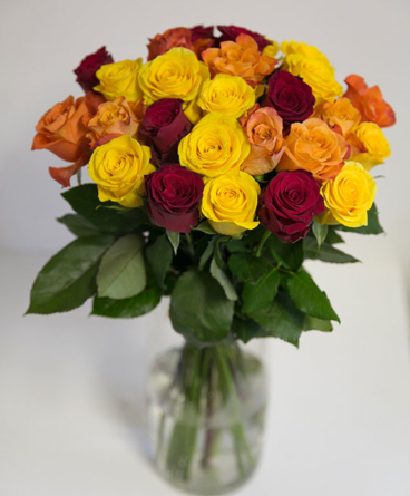 Bouquet of roses - in a Mediterranean atmosphere, with 60 cm roses (Small)