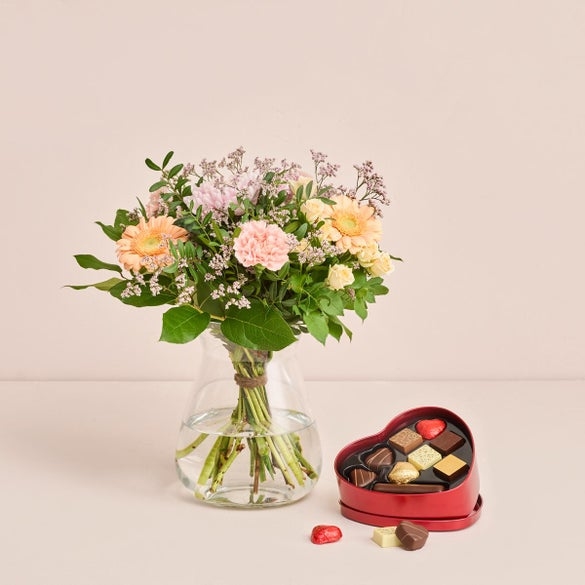 The one for my lover with a chocolate heart