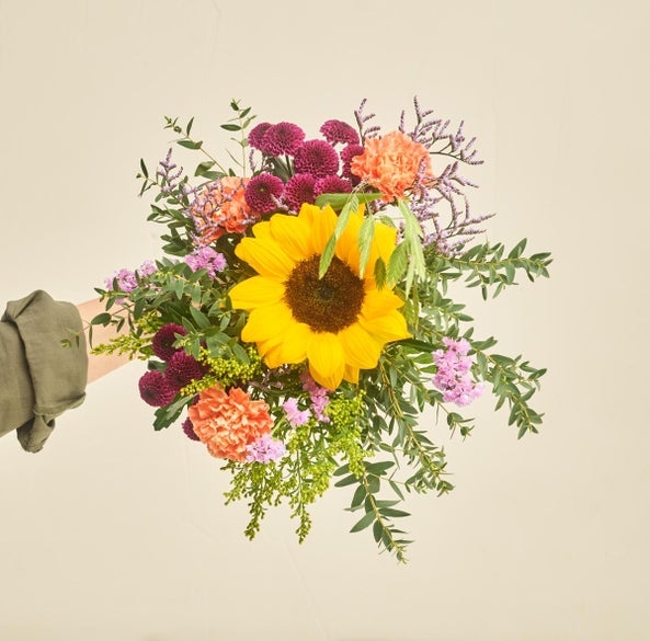 Florist's creative bouquet, colorful shades (Small)