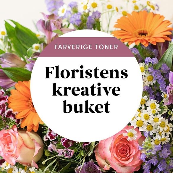 The florist's creative bouquet, colorful shades (Little)