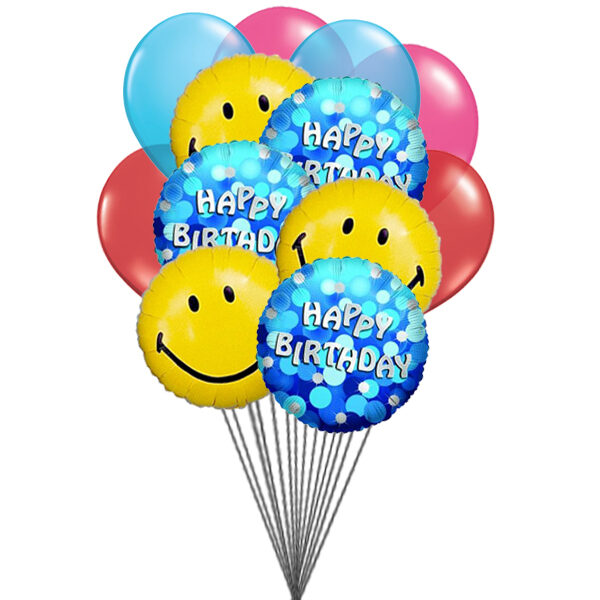 Special birthday balloons (6 Latex Balloons and 6 Mylar Balloons)