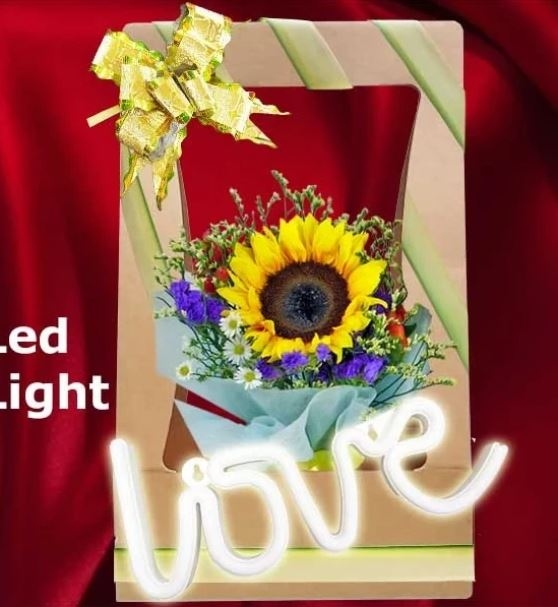 13 Red Roses in Special Standing Box