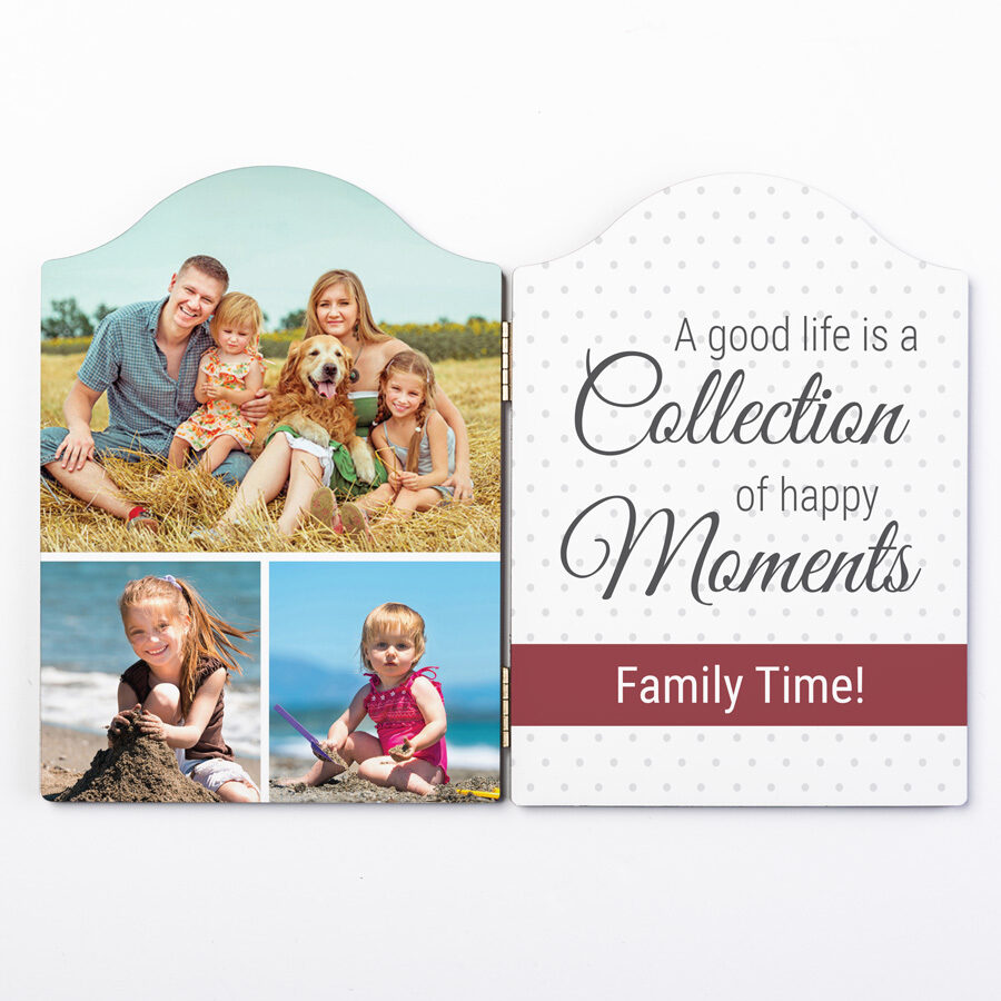 Hinged photo frame