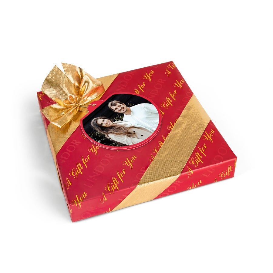 Lindt gift box with personalised card