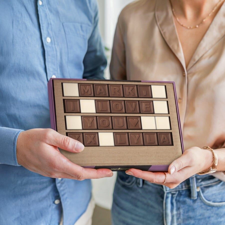 Personalised Chocolate Telegram (14 characters)