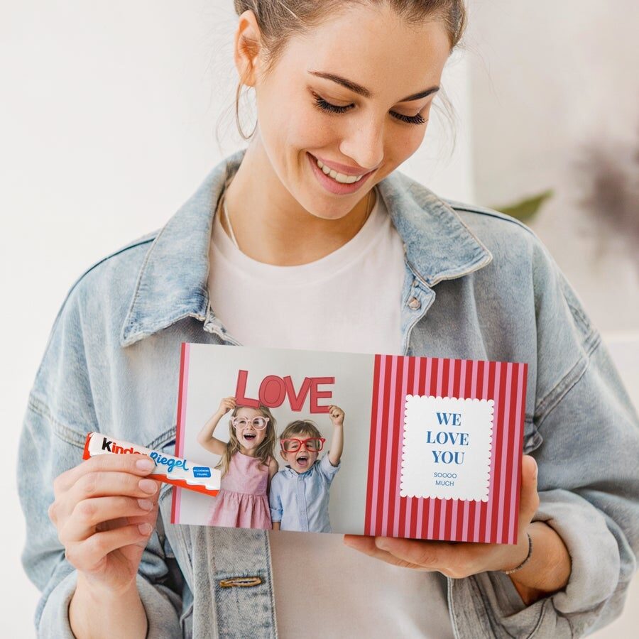 Personalised kinder chocolate (400 grams)