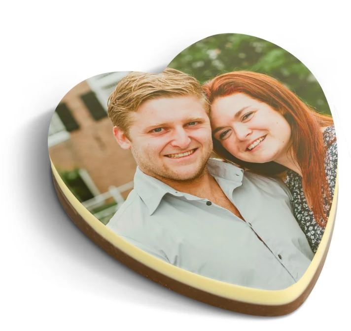 Personalized chocolate heart