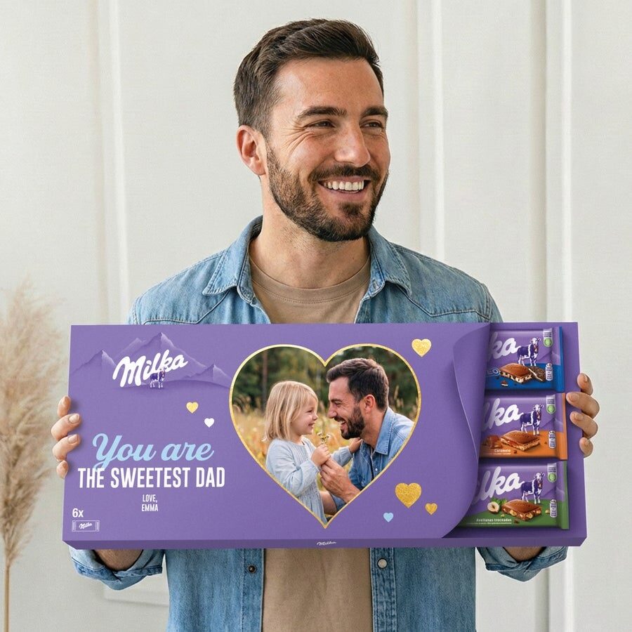 XXL personalised Milka chocolate bar (6 Bar)