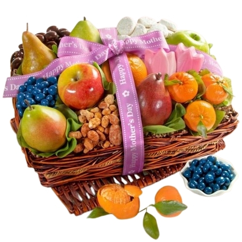 Mother's Day Fruit and Sweets Gift Basket