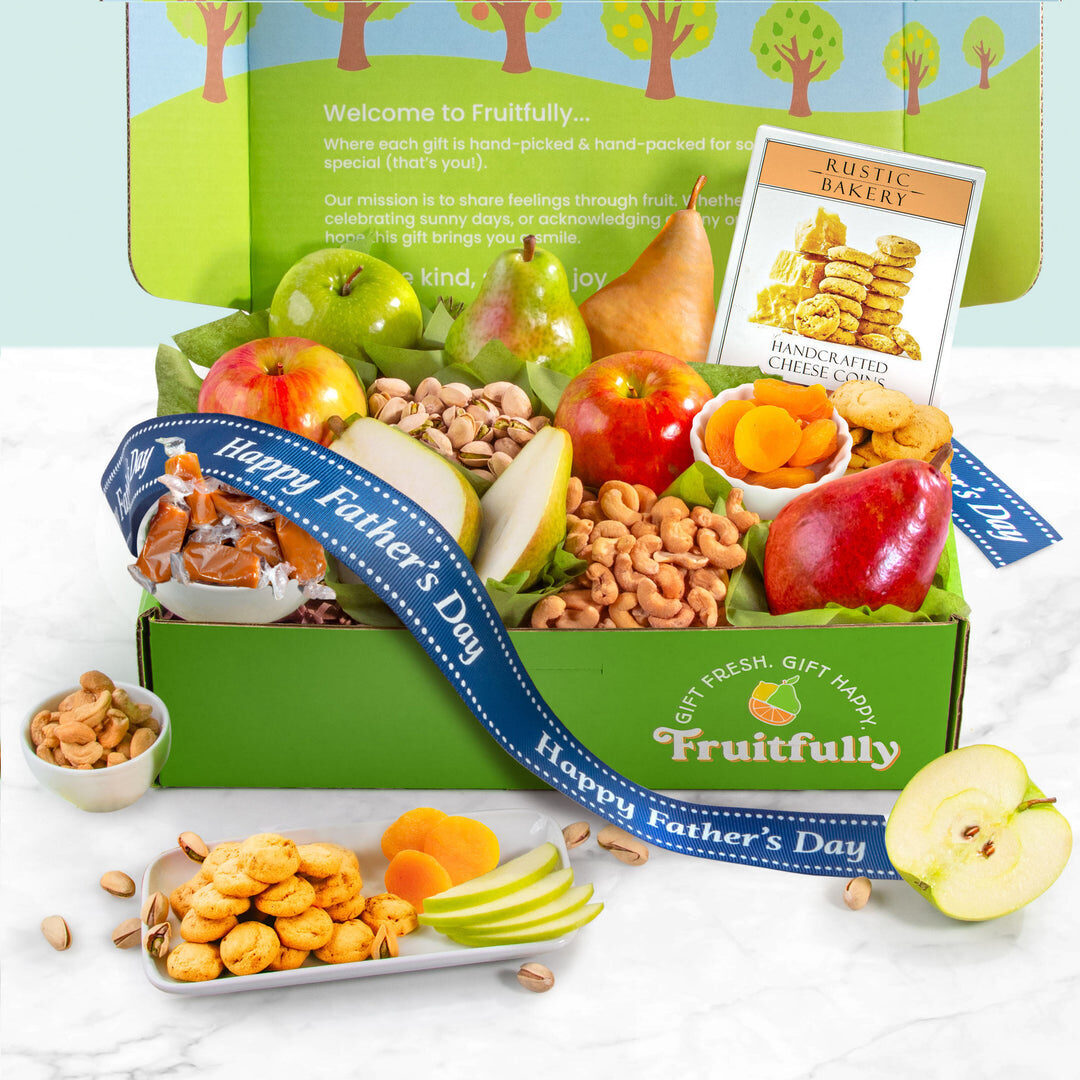 Father's Day Perfect Pairings Deluxe Fruit and Cheese Gourmet Gift Box