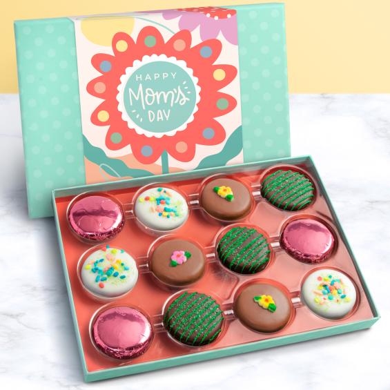 12 Mother's Day Chocolatey Covered Cookies Gift Box