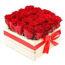 20 Red roses in a box