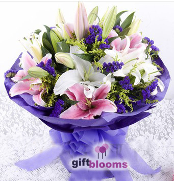 Make a Wish Birthday Lilies to Macau
