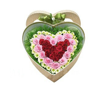 Sweet Heart Flower Box to Korea