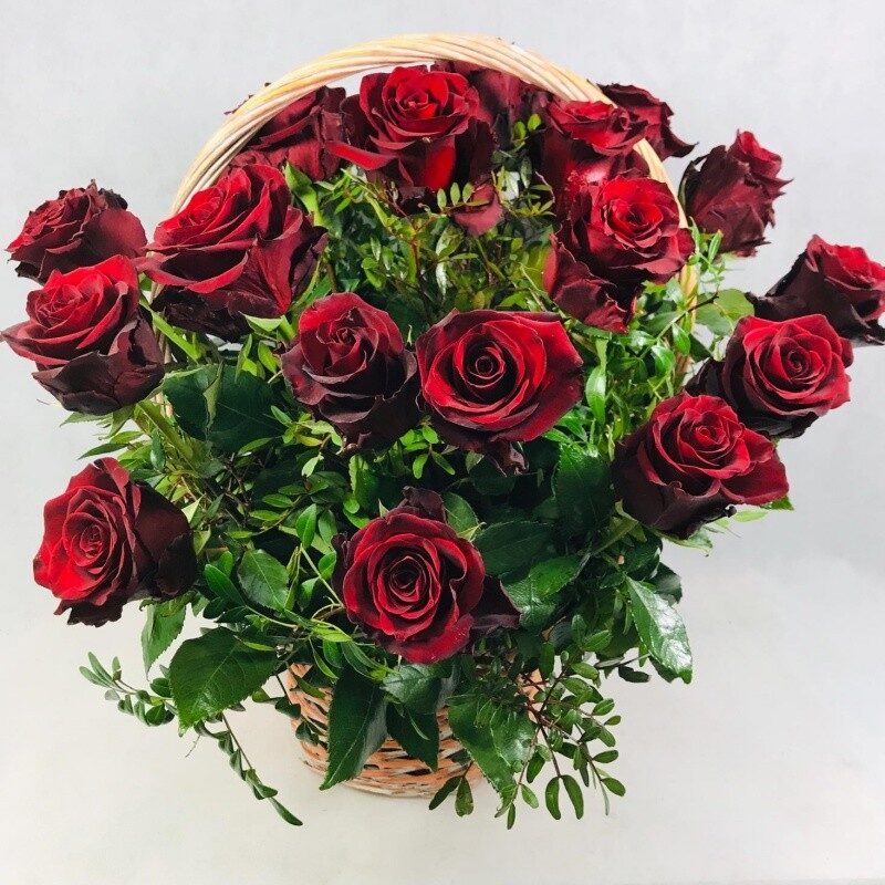 Basket of red roses (Compact)