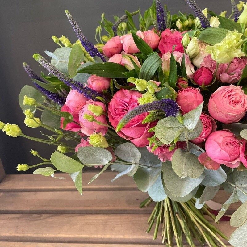 Flower bouquet bright pink (Compact)