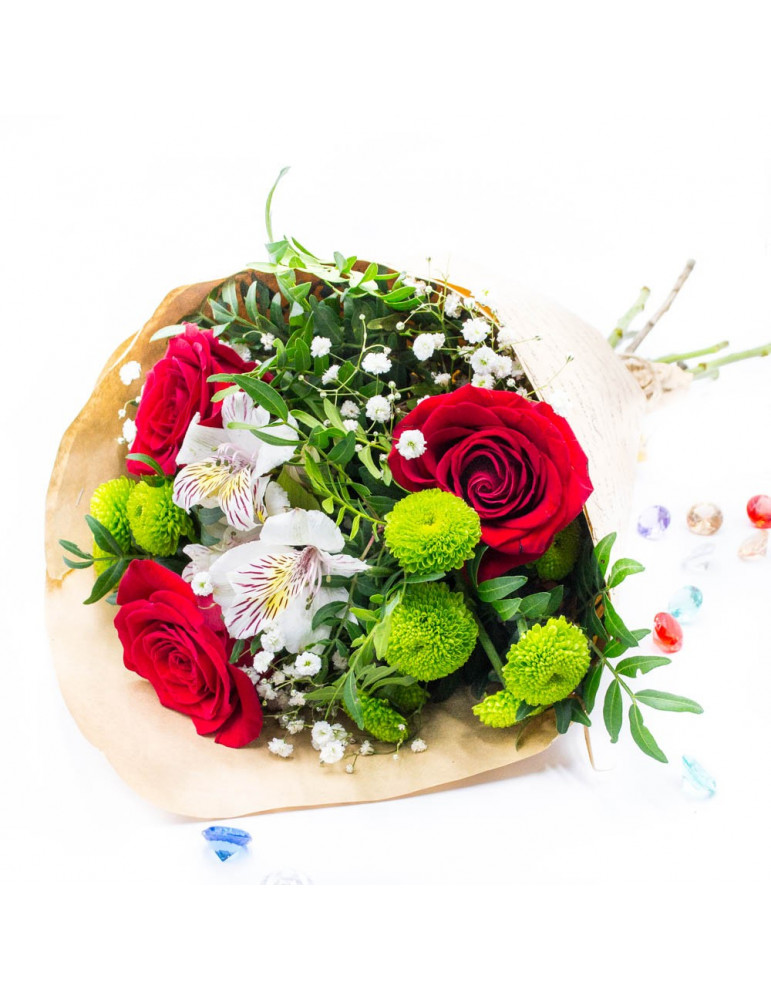 Roses And Chrysanthemum Bouquet(1)