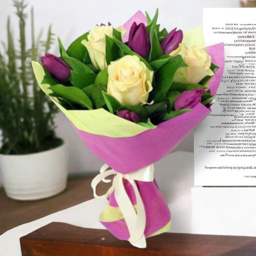 Bouquet with tulips ODESA (Classic)