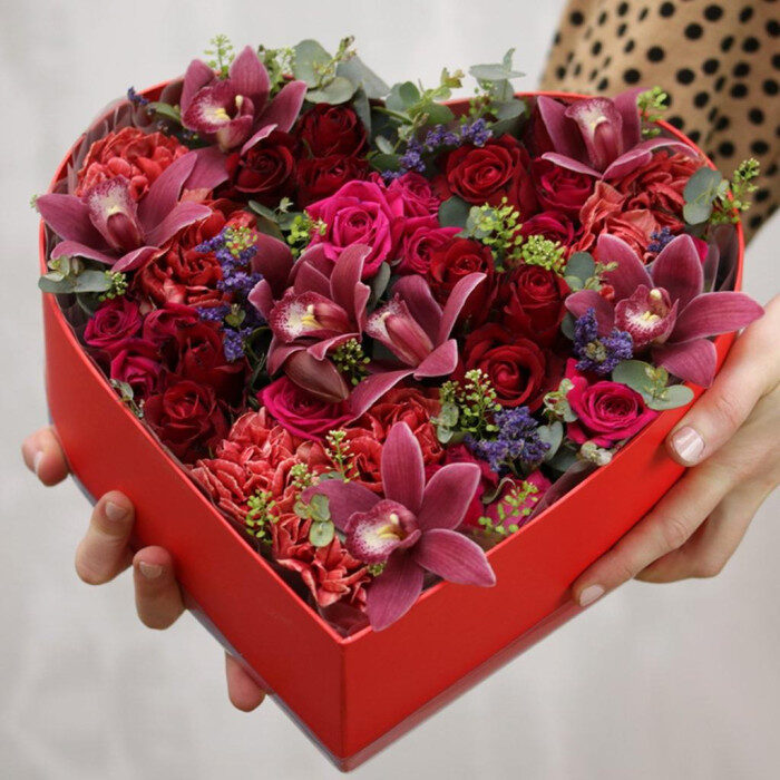 Flowers in a box my heart