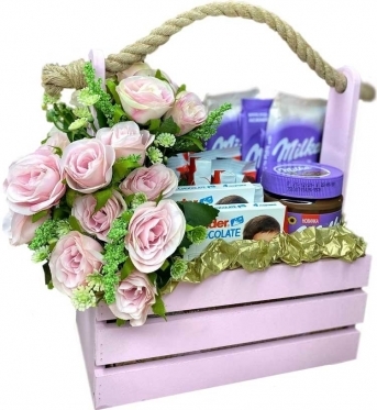 Roses & Chocolates Gift Arrangement