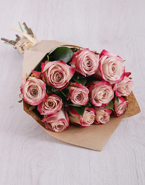 Variegated Roses Mothers Day Bouquet