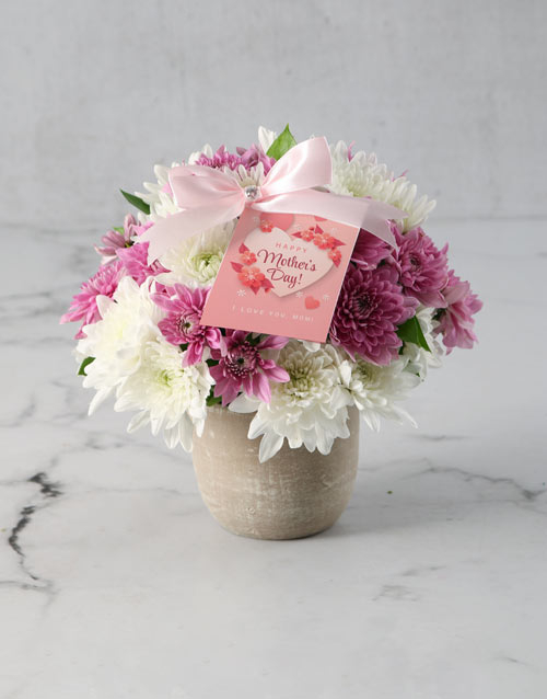 Precious Pink And White Spray Arrangement