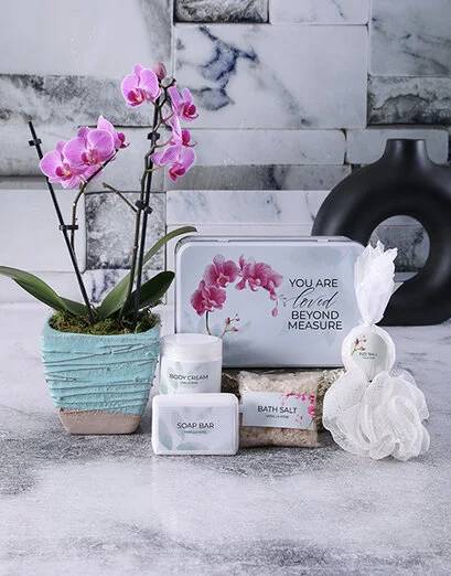 Serenity Pink Orchid Pamper Hamper