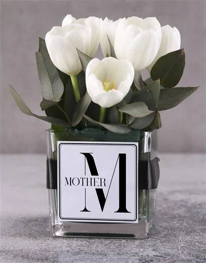 Elegant White Tulip Grace Gift