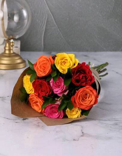Vibrant Mixed Rose Bouquet (Standard)