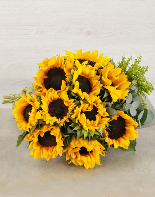 Sunflower And Goldenrod Bouquet (Small)