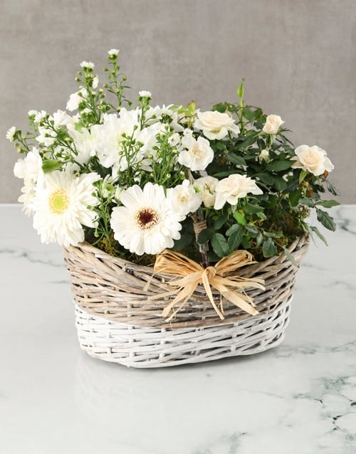 Fair Flowers in a Basket
